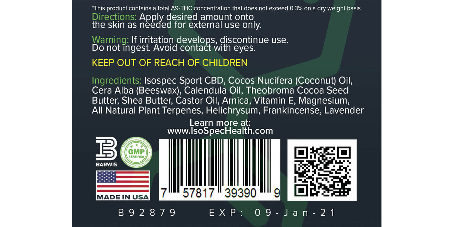 CBD Salve & Lip Balm Bundle - Isospec Health