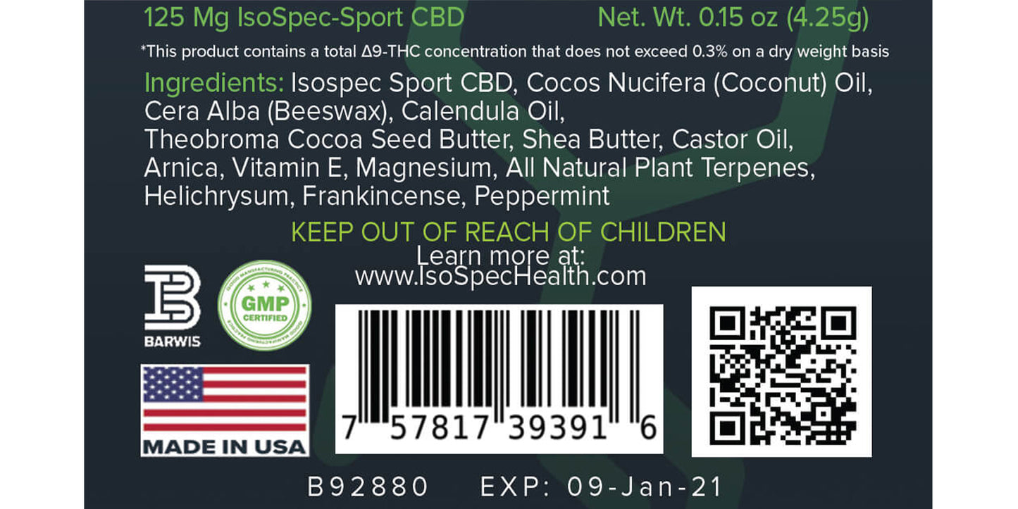 CBD Salve & Lip Balm Bundle - Isospec Health