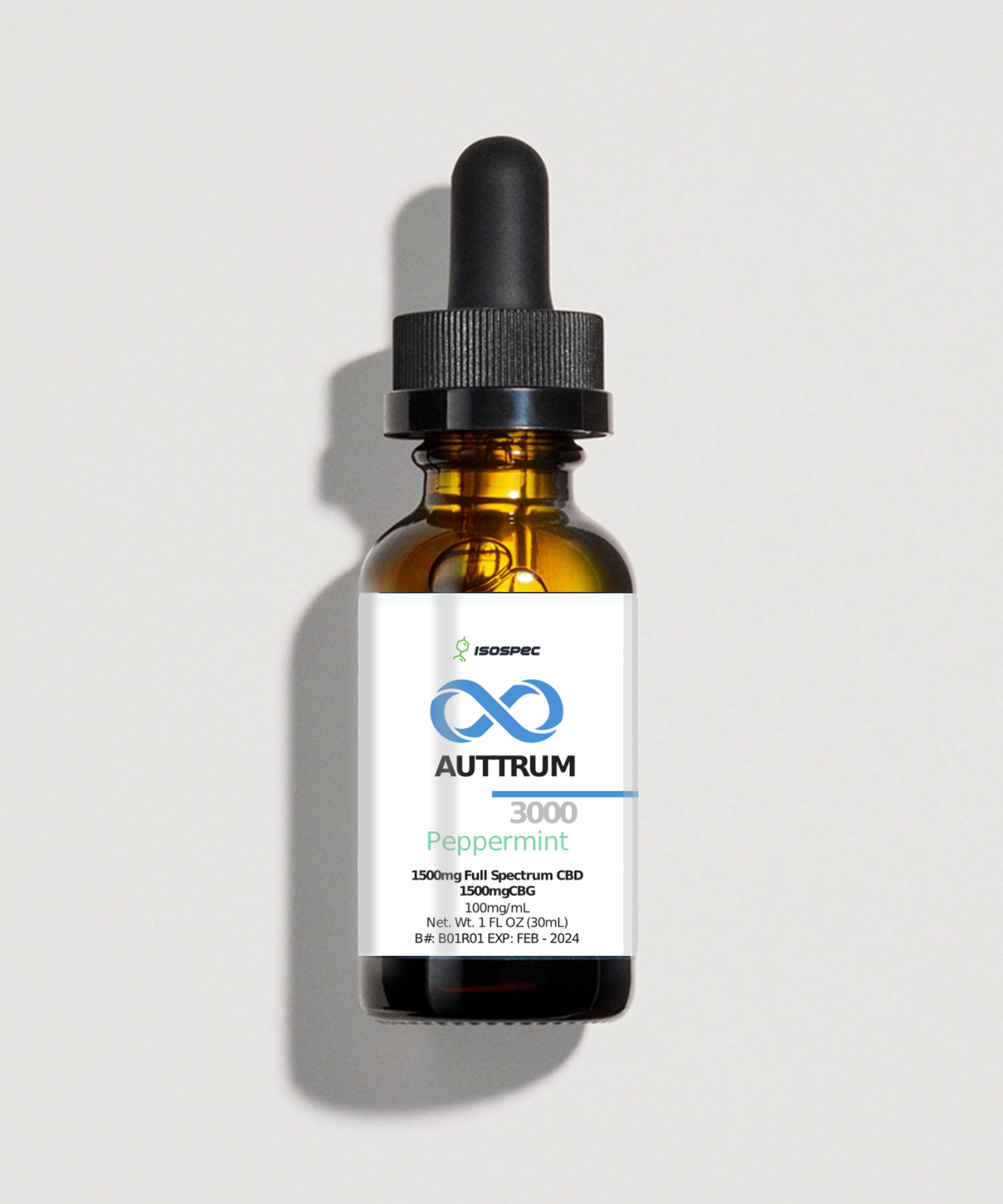 CBD Sublingual Peppermint Tincture - 1500:1500 (isospec)
