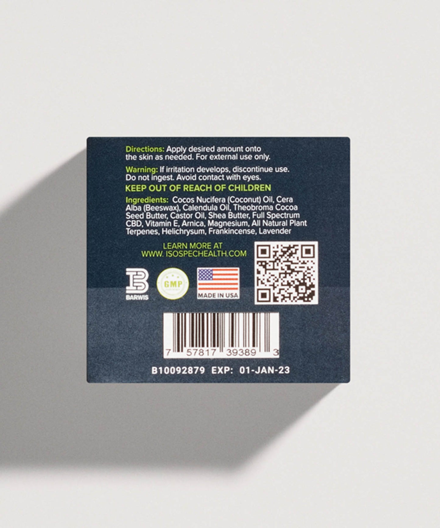 CBD Pain Management Salve - Isospec Health