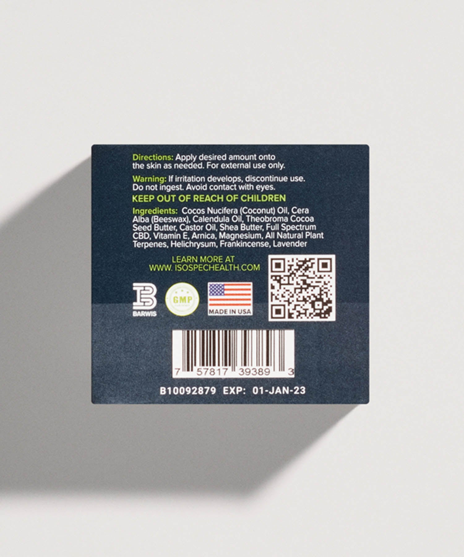 CBD Pain Management Salve - Isospec Health